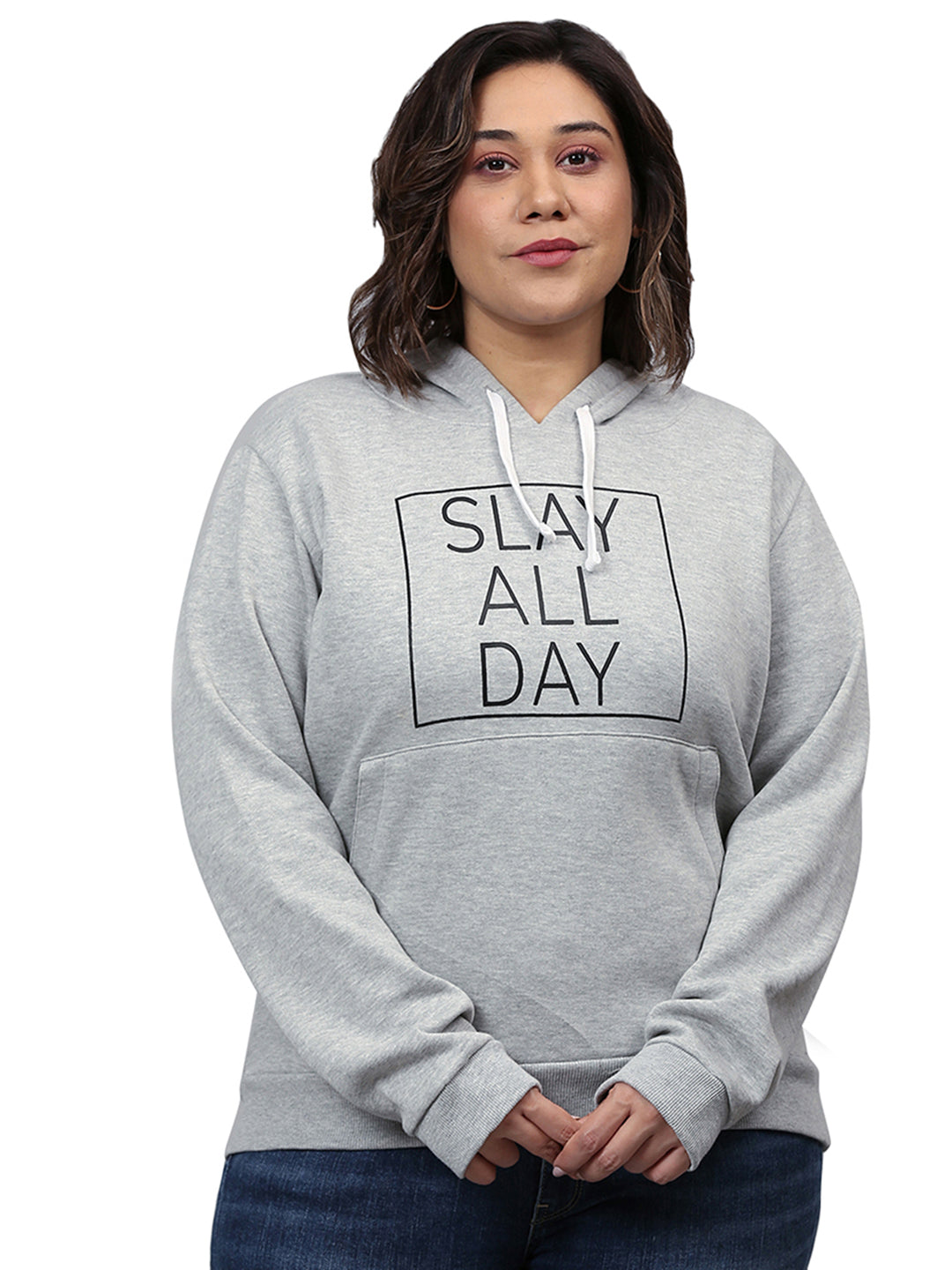 Printed Casual Hooded Sweatshirt