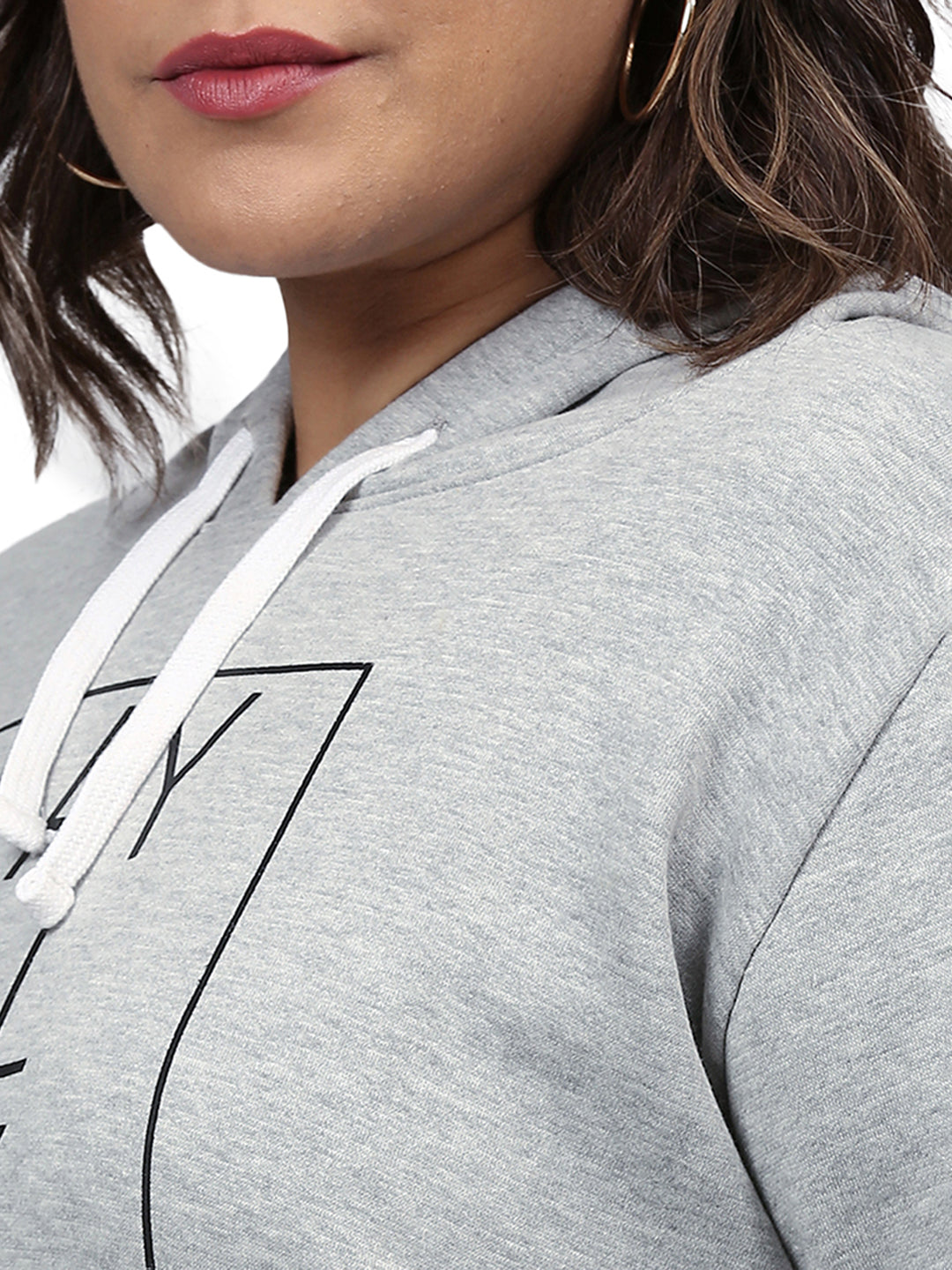 Printed Casual Hooded Sweatshirt