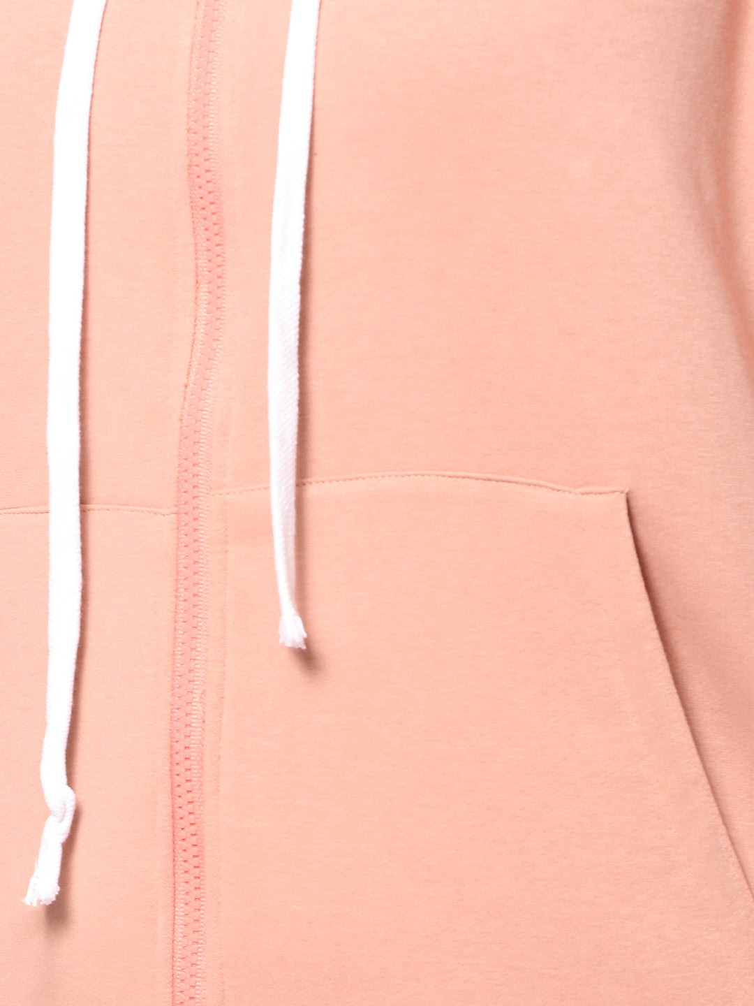 Solid Winter Zipper Hooded Sweatshirt