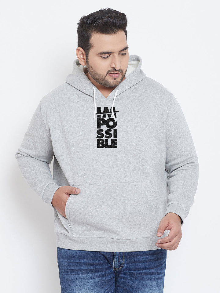 Printed Stylish Casual Winter Hooded Sweatshirt