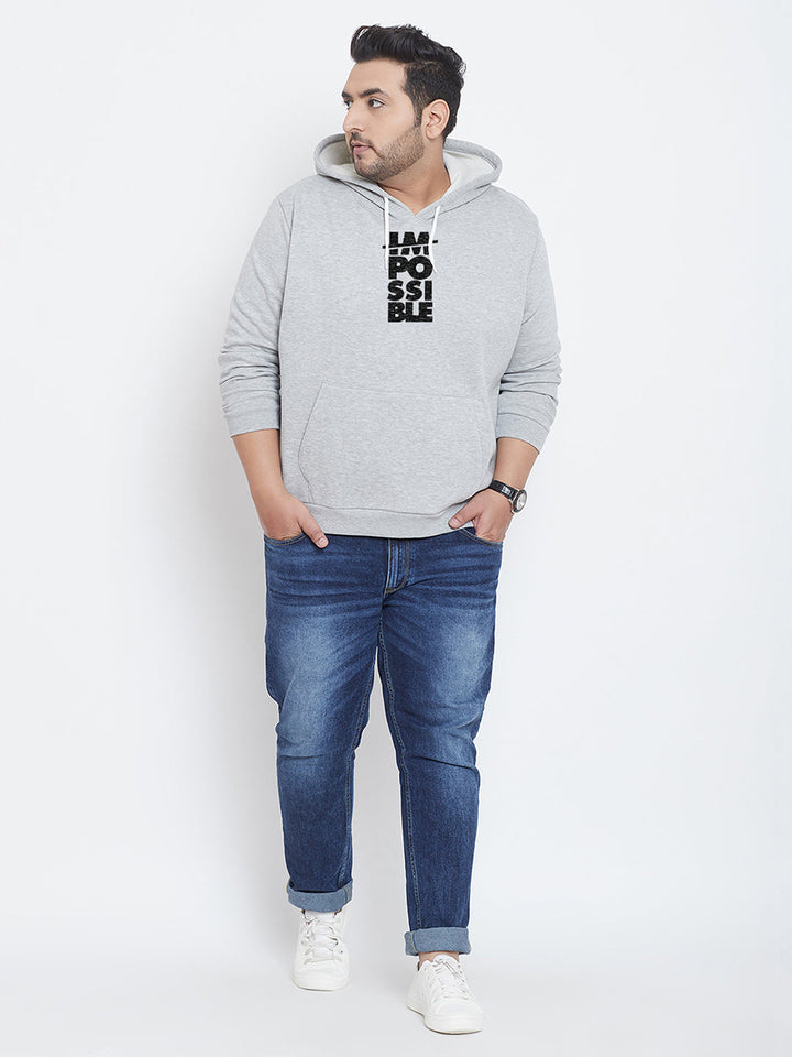 Printed Stylish Casual Winter Hooded Sweatshirt