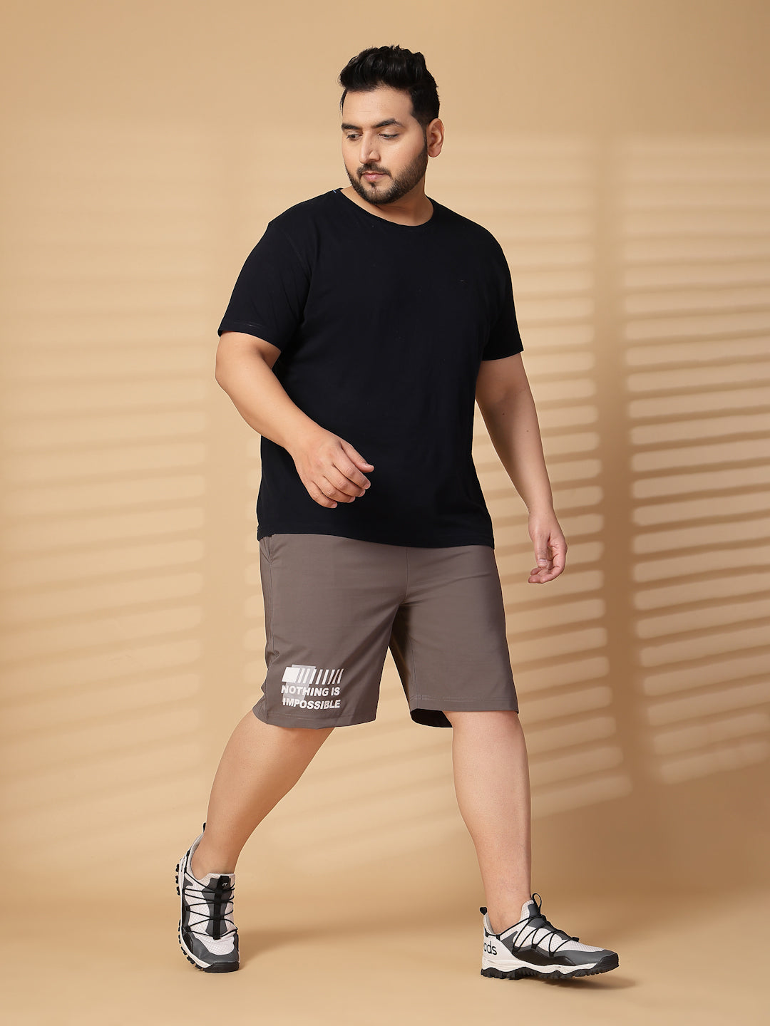 Plus Size Men Mid-Rise Regular Shorts