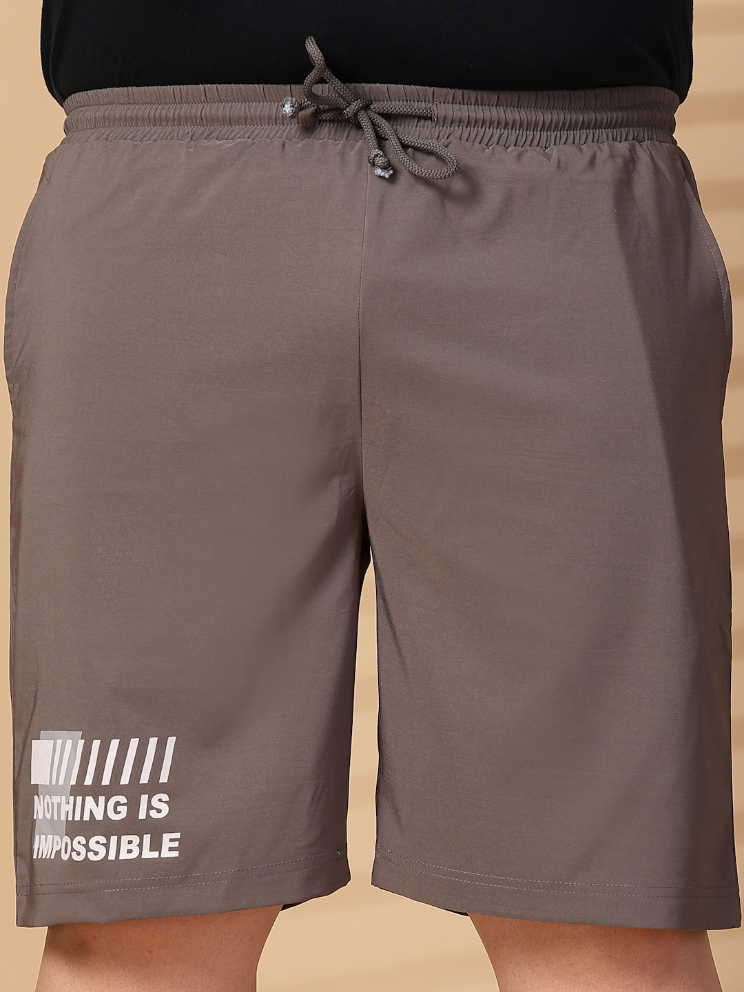 Plus Size Men Mid-Rise Regular Shorts