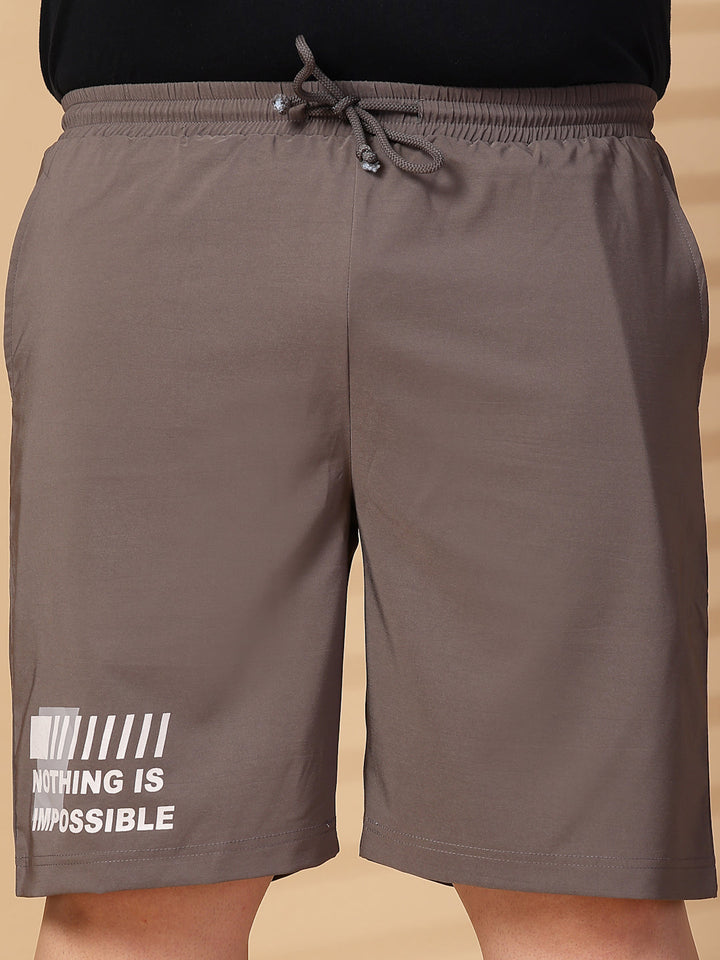 Plus Size Men Mid-Rise Regular Shorts