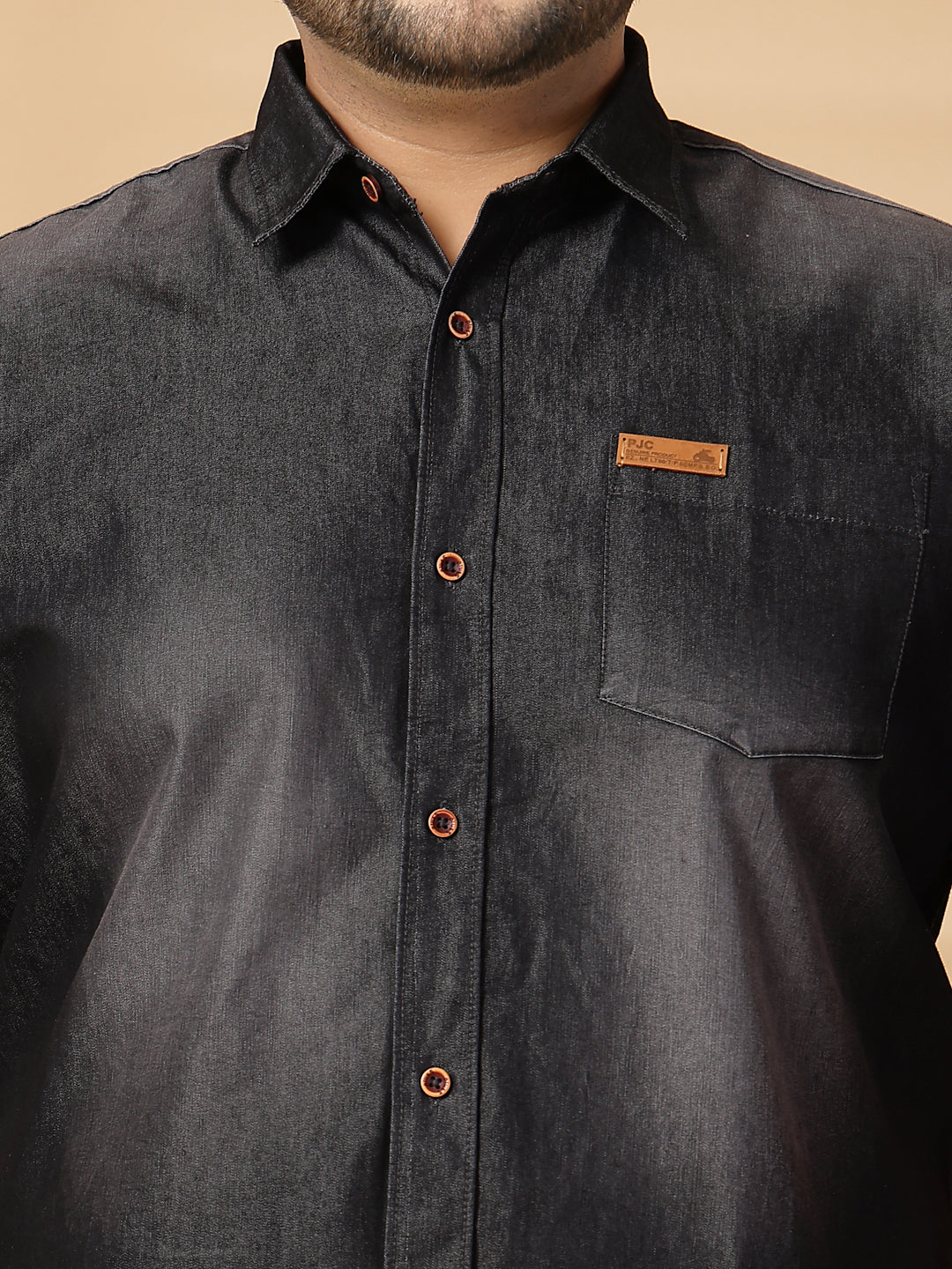 Plus Size Men Opaque Casual Shirt