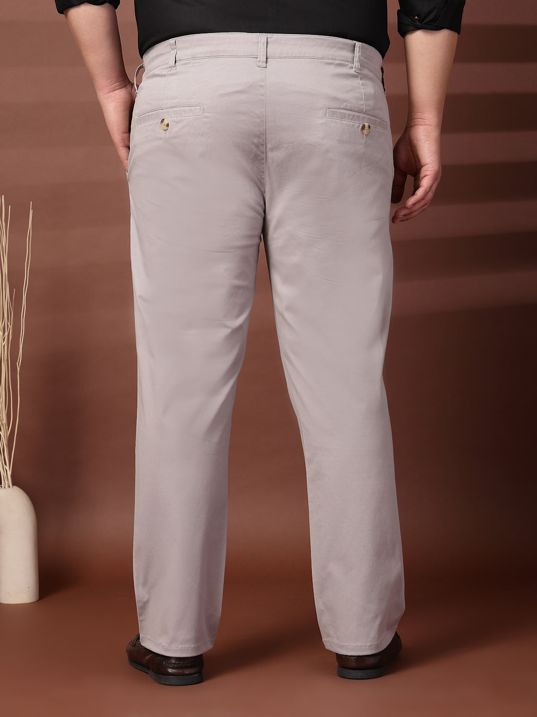Plus Size Mens Casual Trouser Low Waist Fit