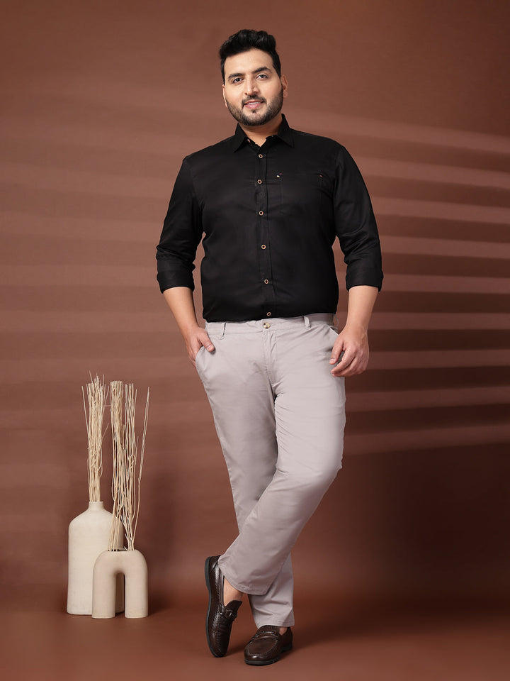 Plus Size Mens Casual Trouser Low Waist Fit