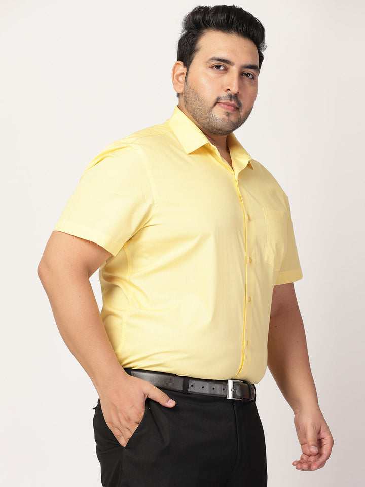 Plus Size  Spread Collar Shirt