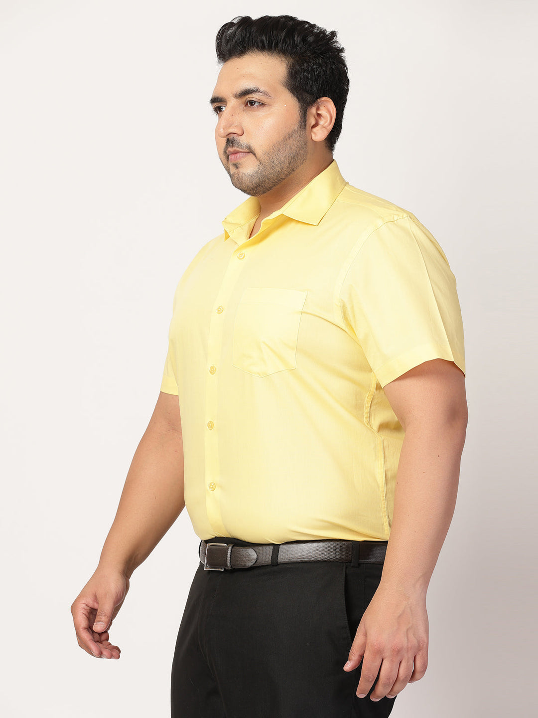 Plus Size  Spread Collar Shirt