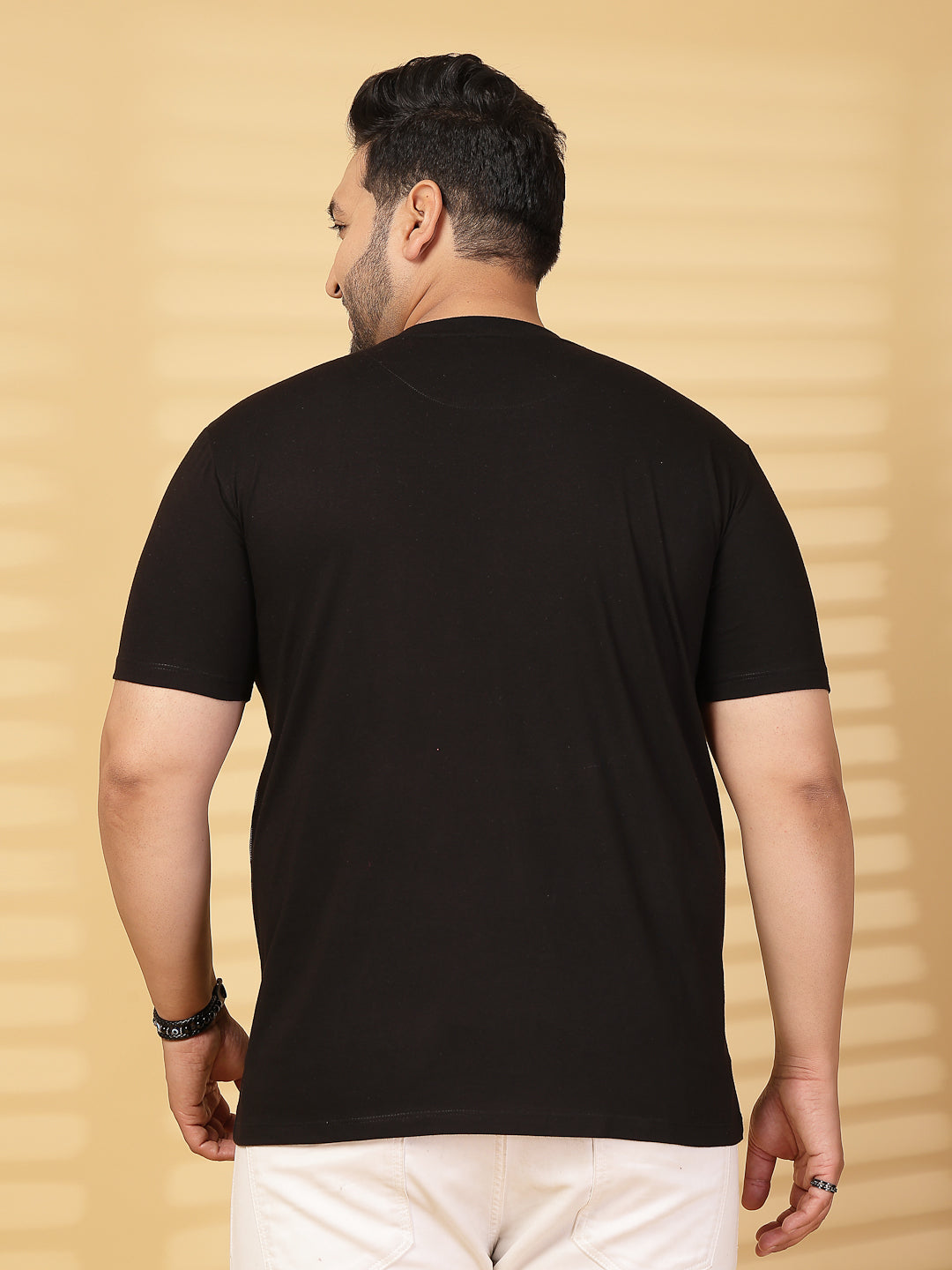 Plus Size Men Printed T-shirt