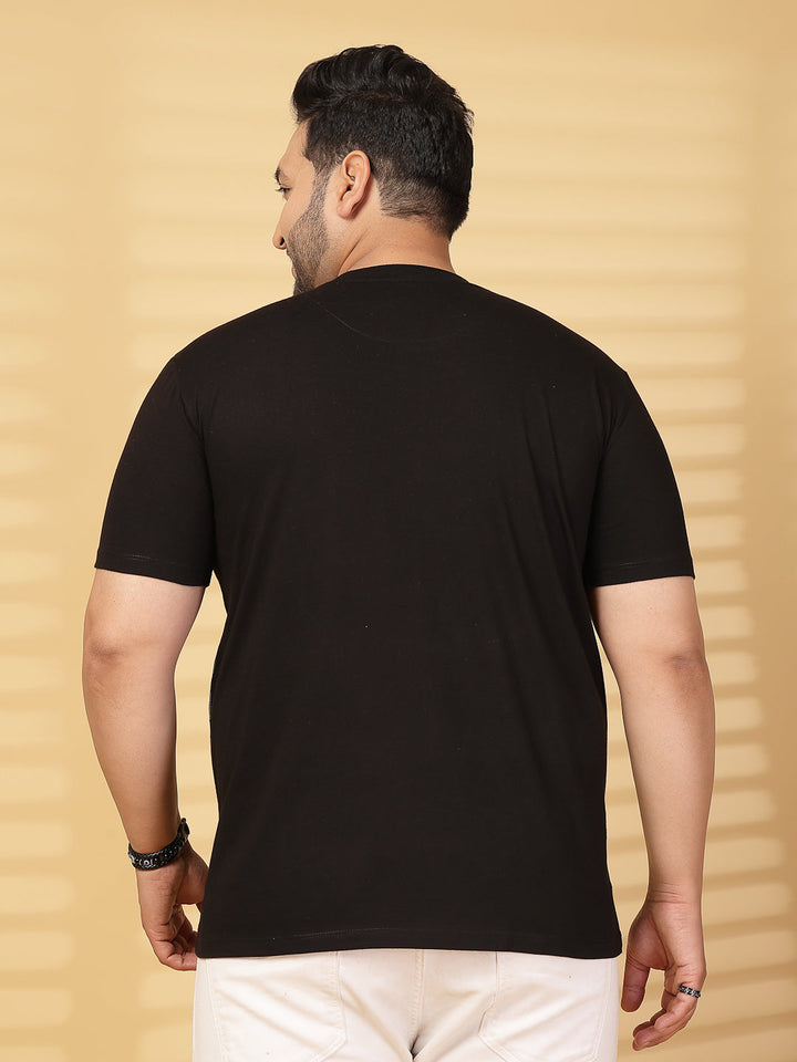 Plus Size Men Printed T-shirt