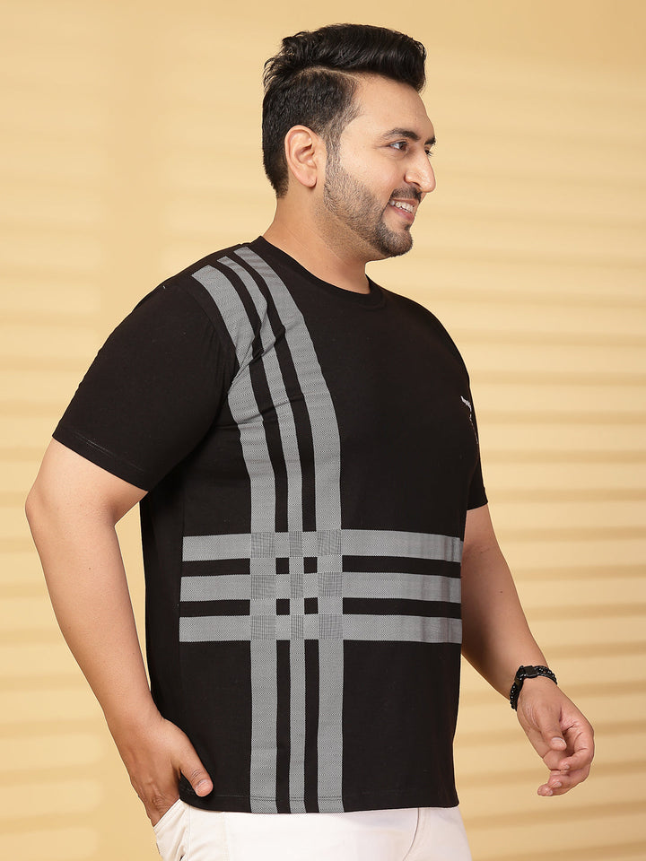 Plus Size Men Printed T-shirt