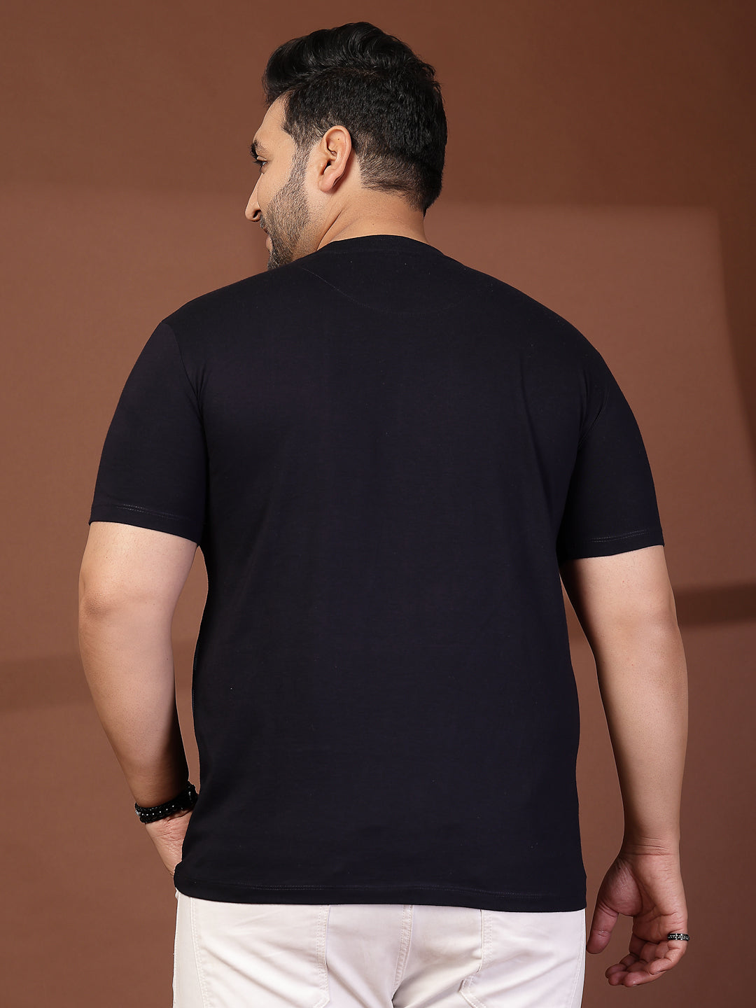 Plus Size Men Printed T-shirt