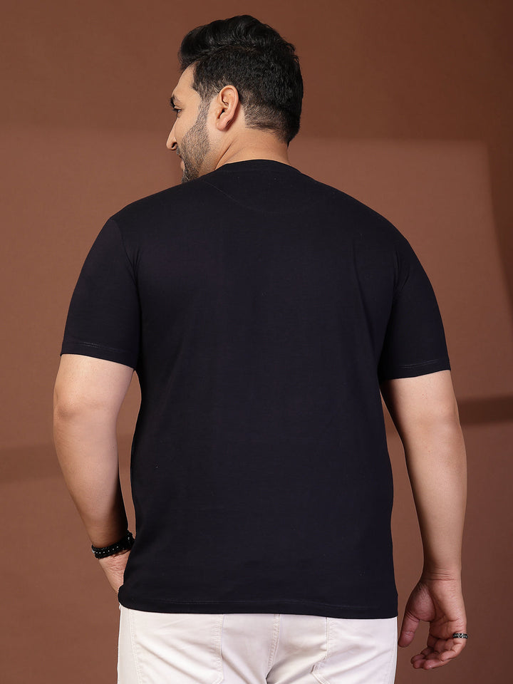 Plus Size Men Printed T-shirt