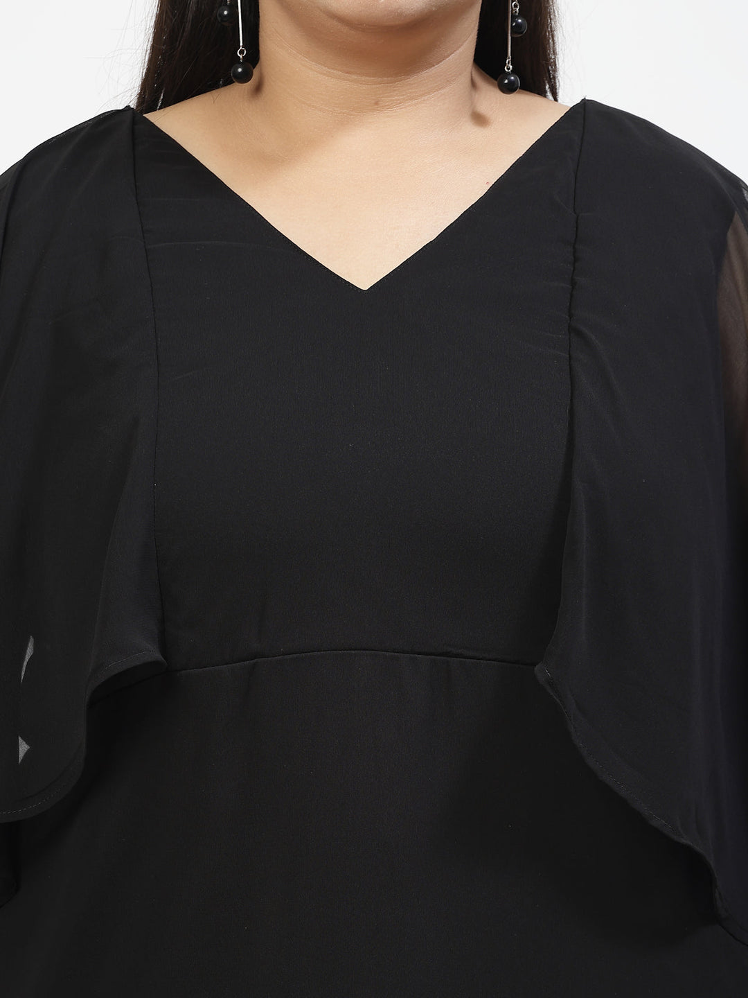 Plus Size Cape Sleeve Cape Top