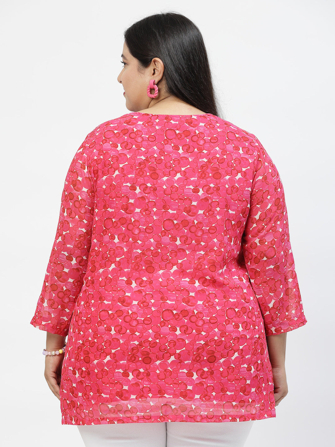 Plus Size Floral Print Top