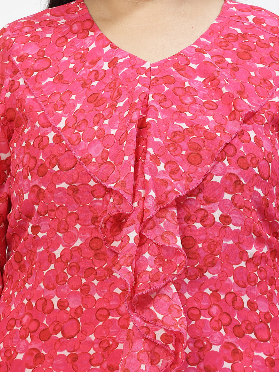 Plus Size Floral Print Top