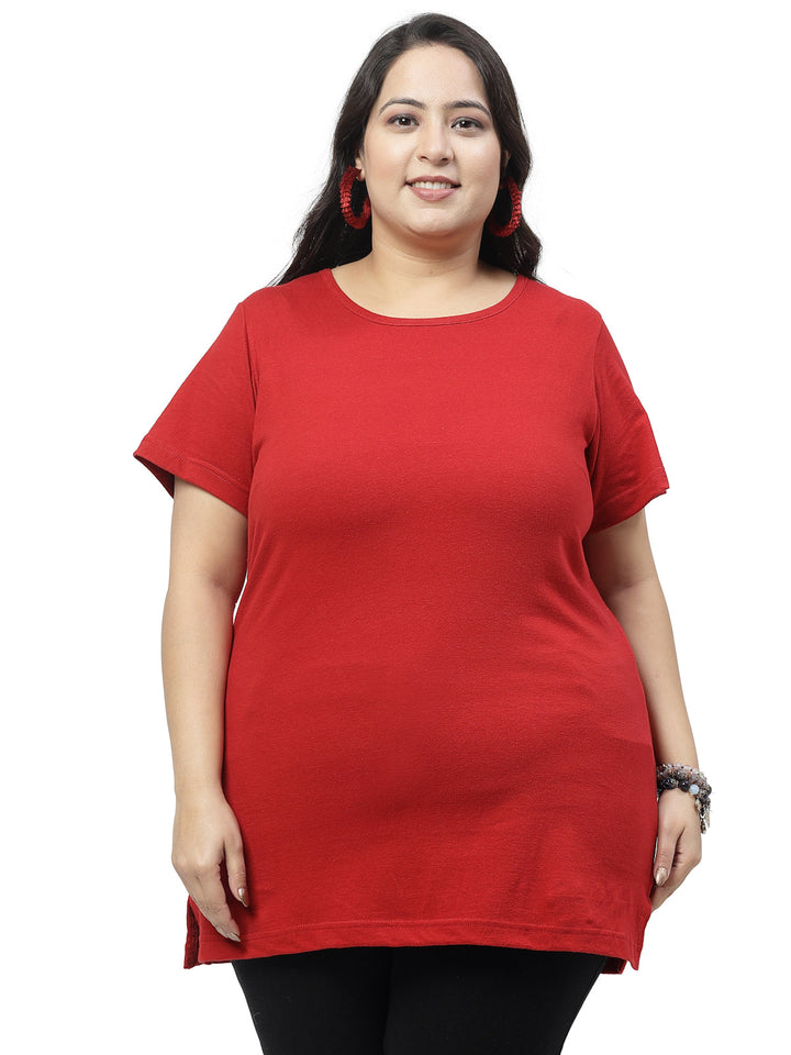 Plus Size Women Pockets T-shirt