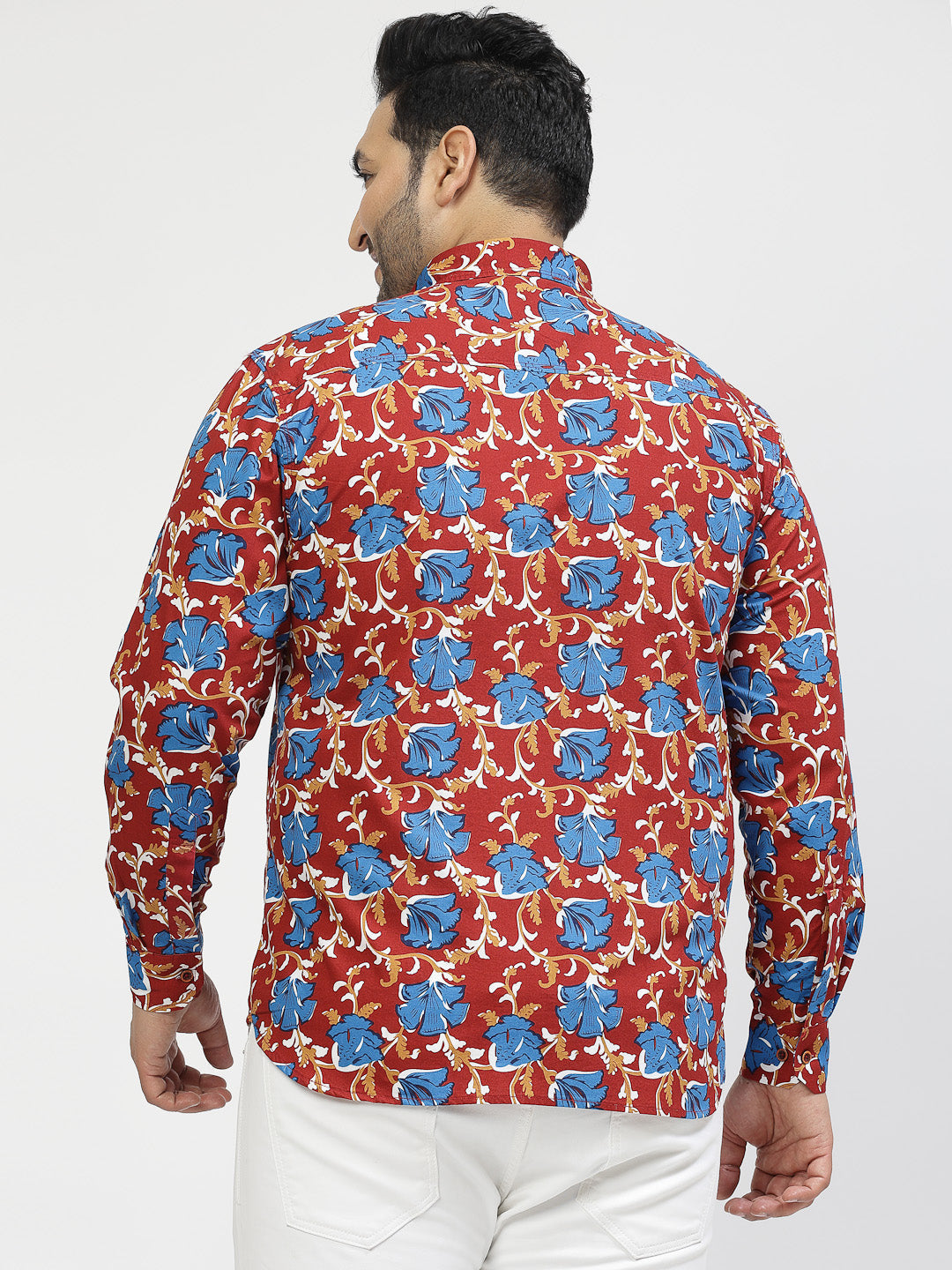 Plus Size  Floral Printed Casual Shirt