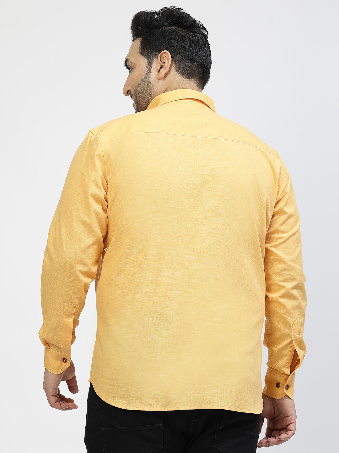 Plus Size Men Opaque Casual Shirt
