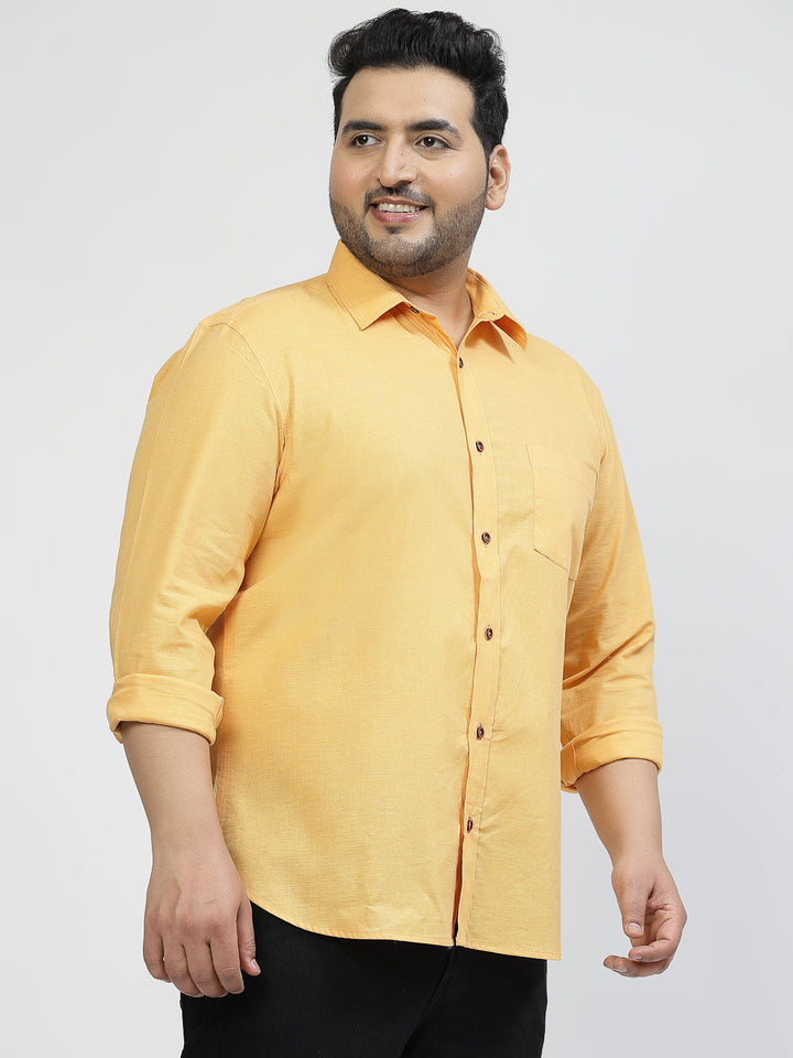 Plus Size Men Opaque Casual Shirt