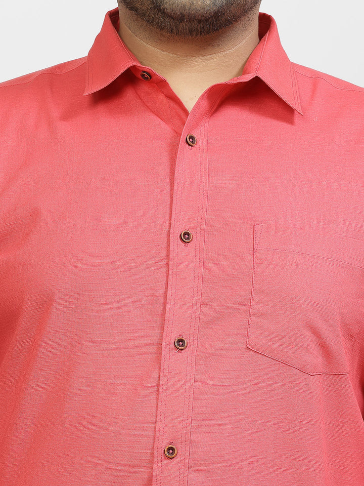 Plus Size Men Opaque Casual Shirt