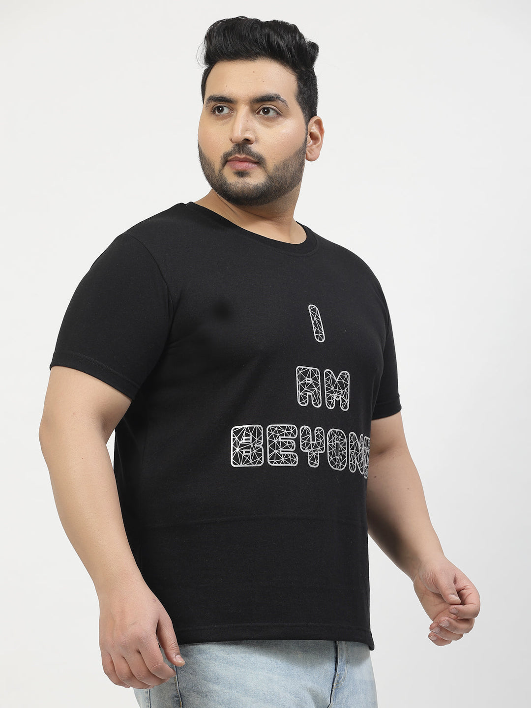 Plus Size  Graphic Printed Cotton T-shirt