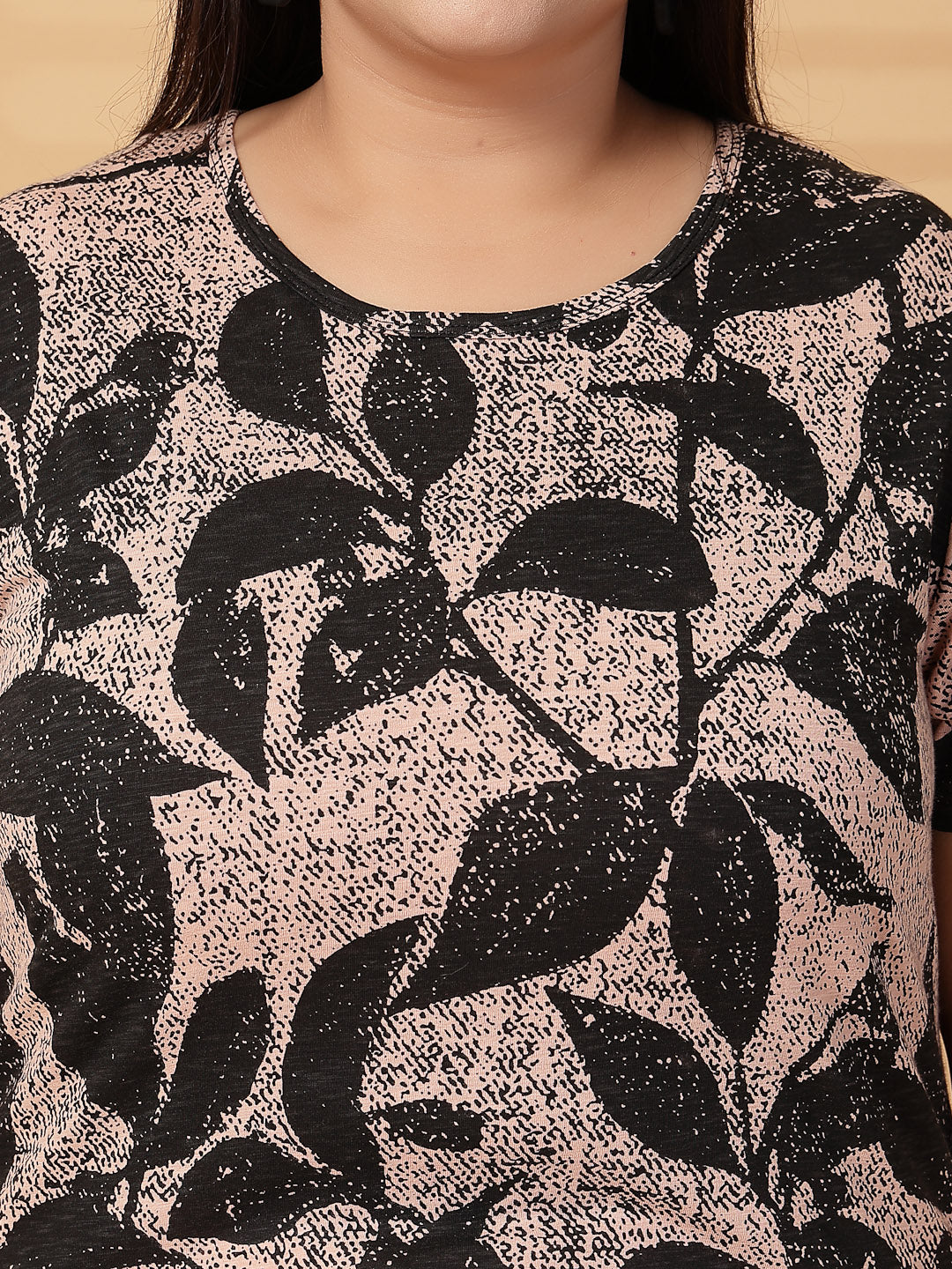 Plus Size Women Floral Printed T-shirt