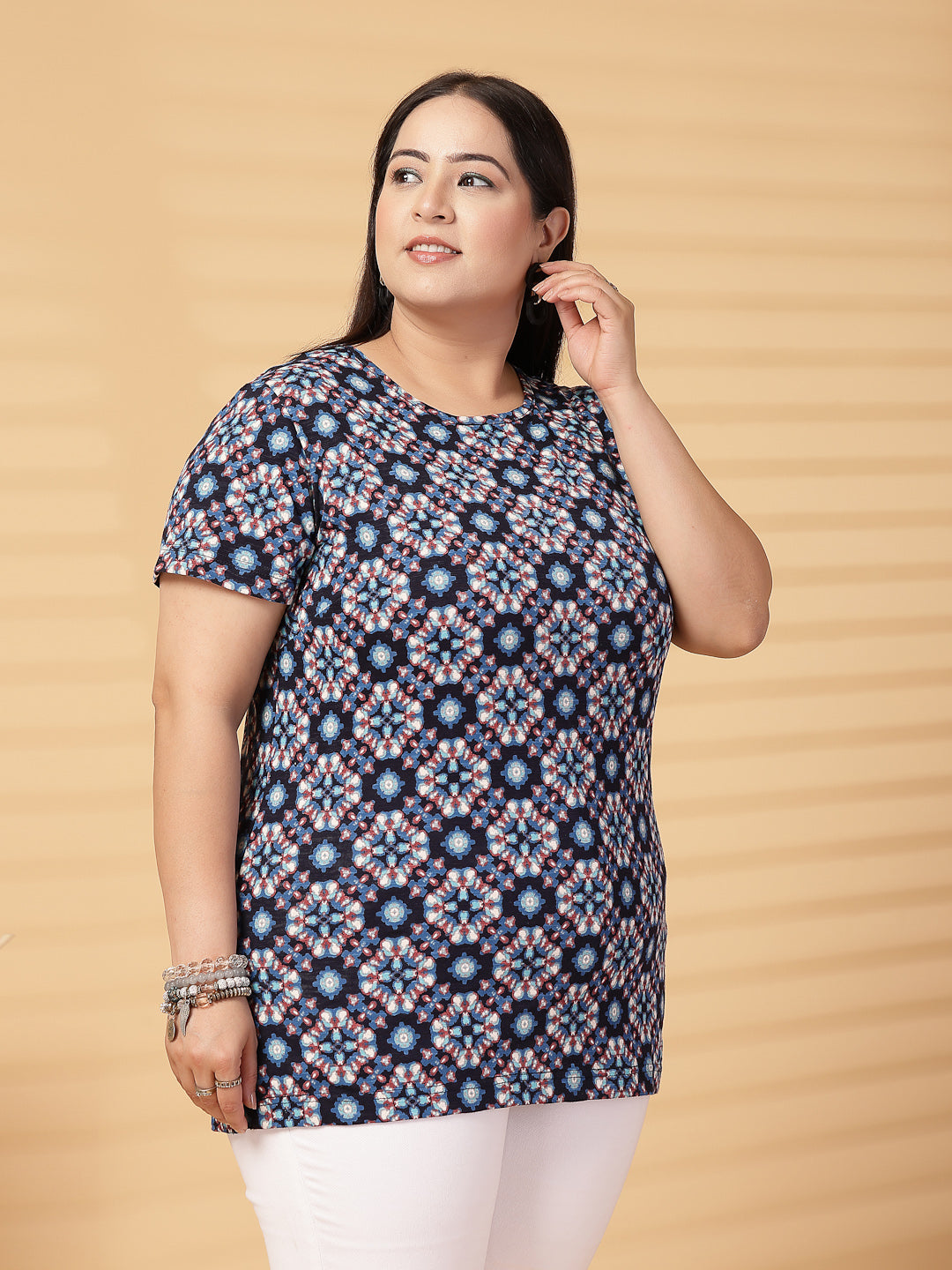 Plus Size Women Printed T-shirt