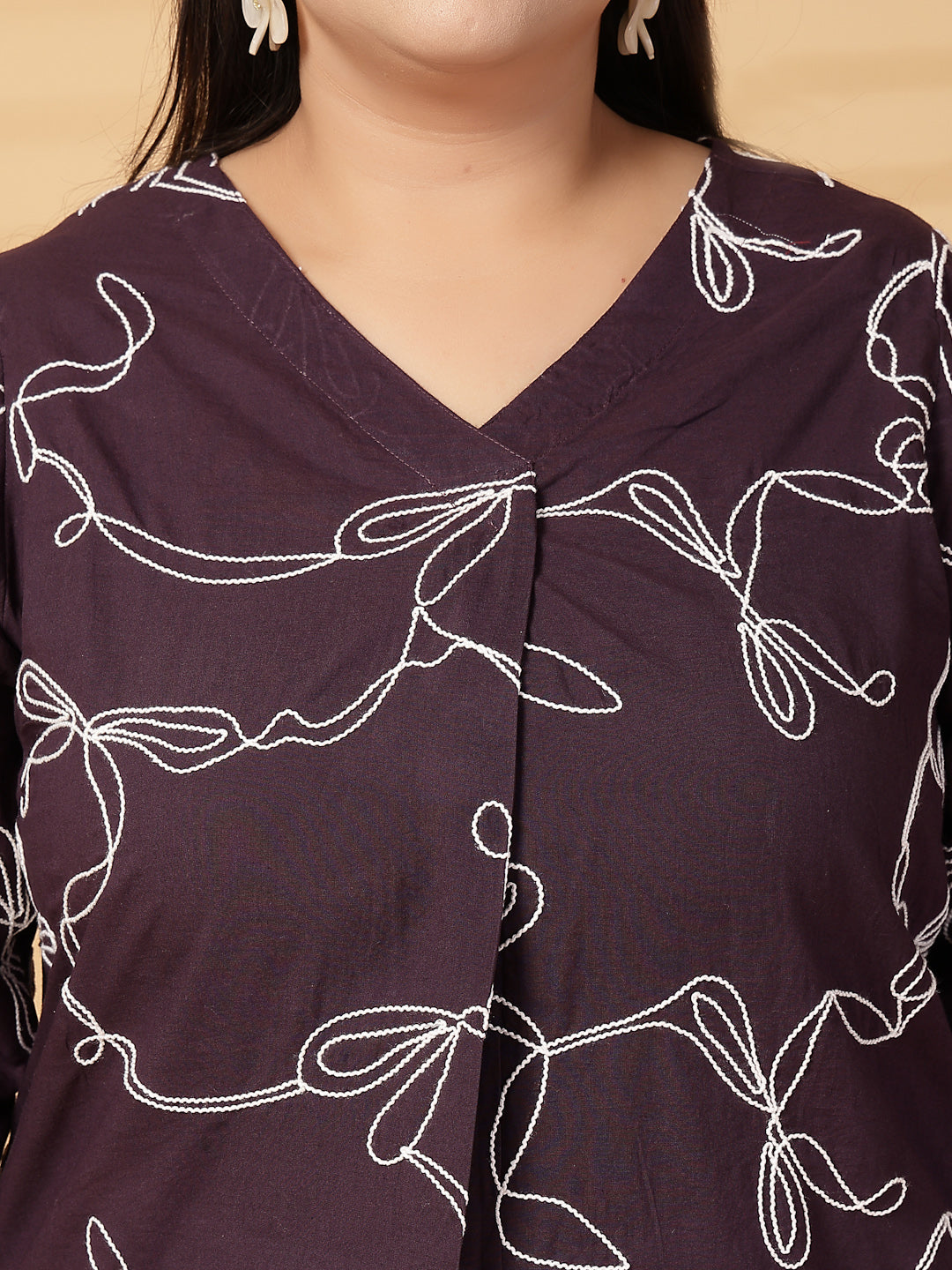 Plus Size  V-Neck Top