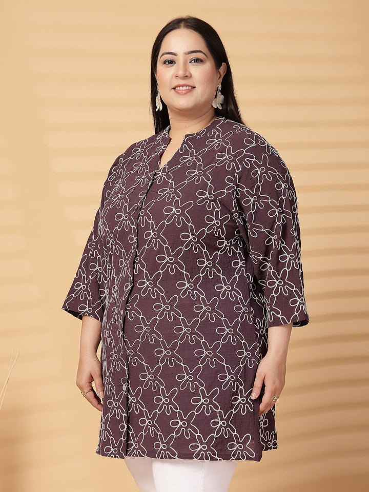 Plus Size Women Shirt Style Top