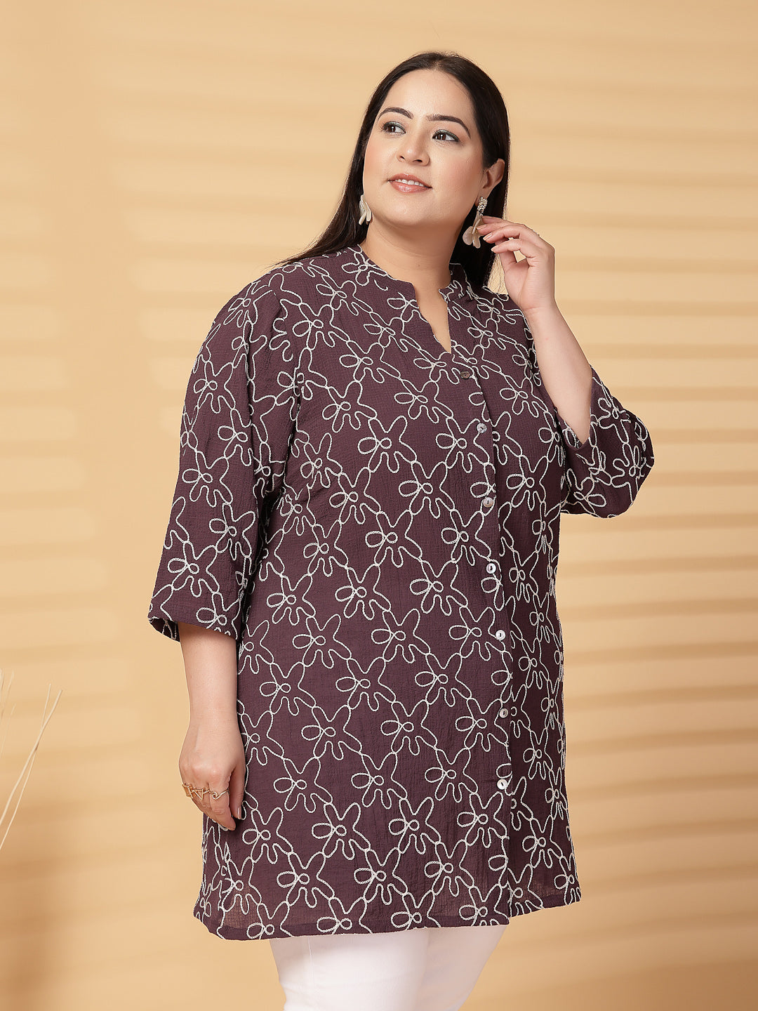 Plus Size Women Shirt Style Top