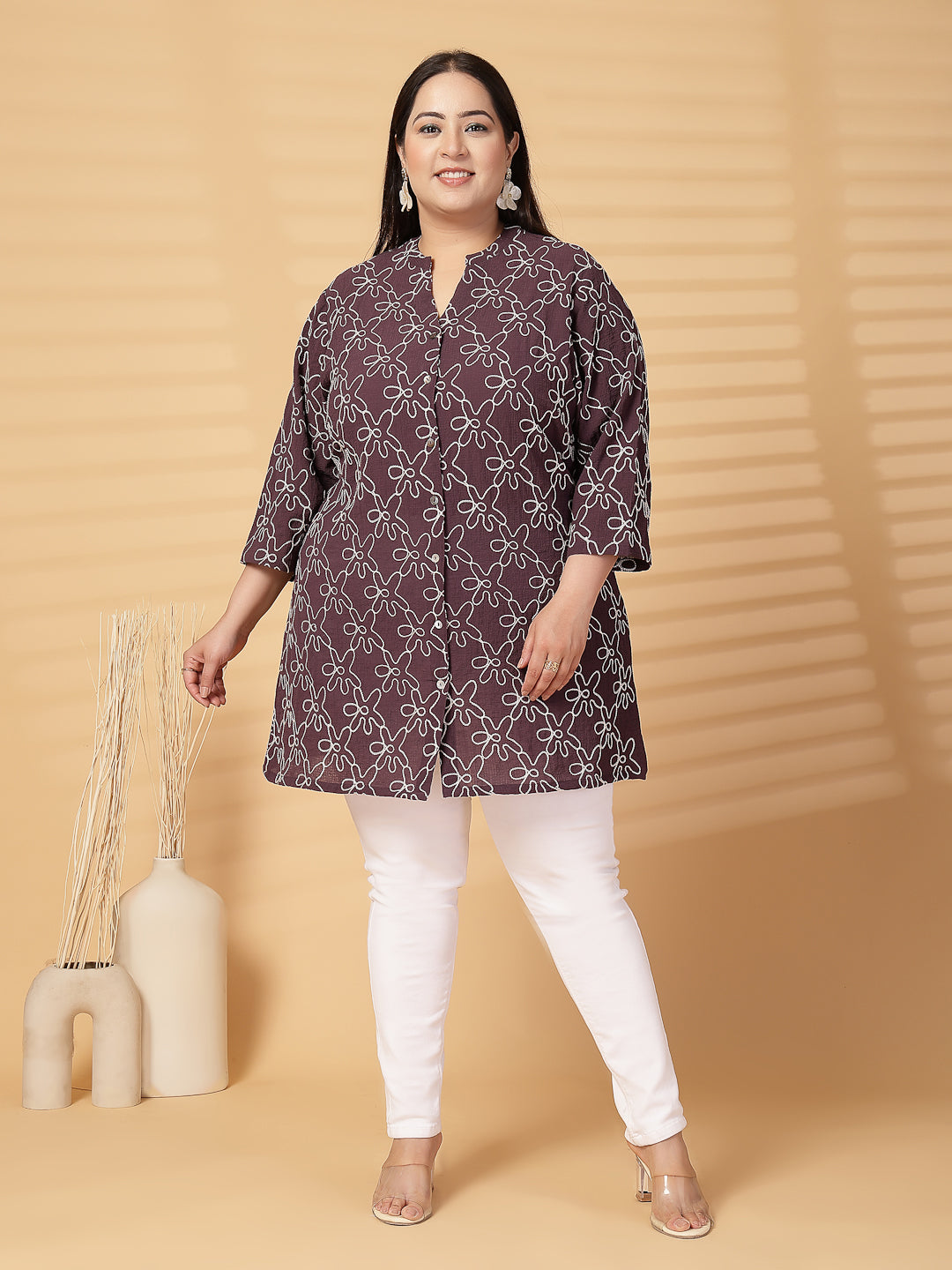 Plus Size Women Shirt Style Top