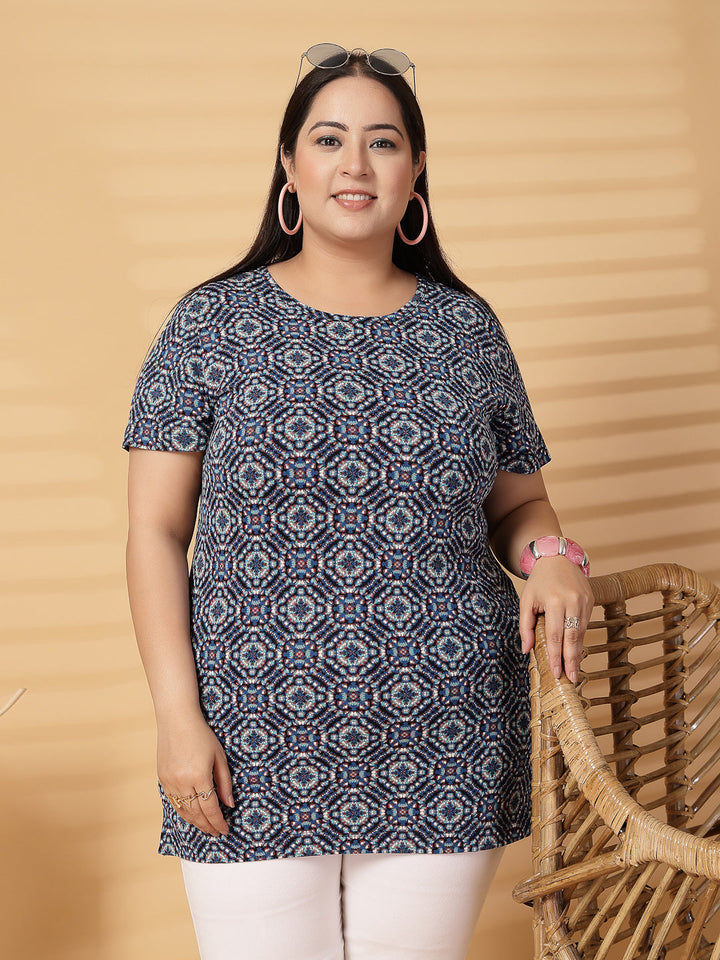Plus Size Women Printed T-shirt
