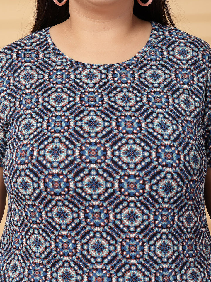 Plus Size Women Printed T-shirt