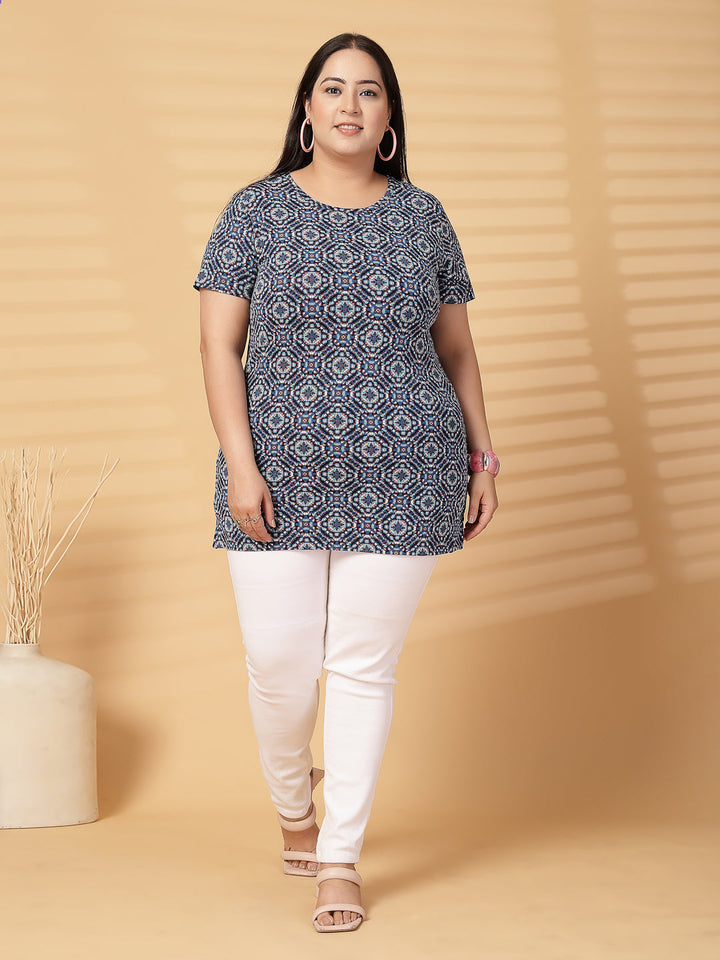 Plus Size Women Printed T-shirt