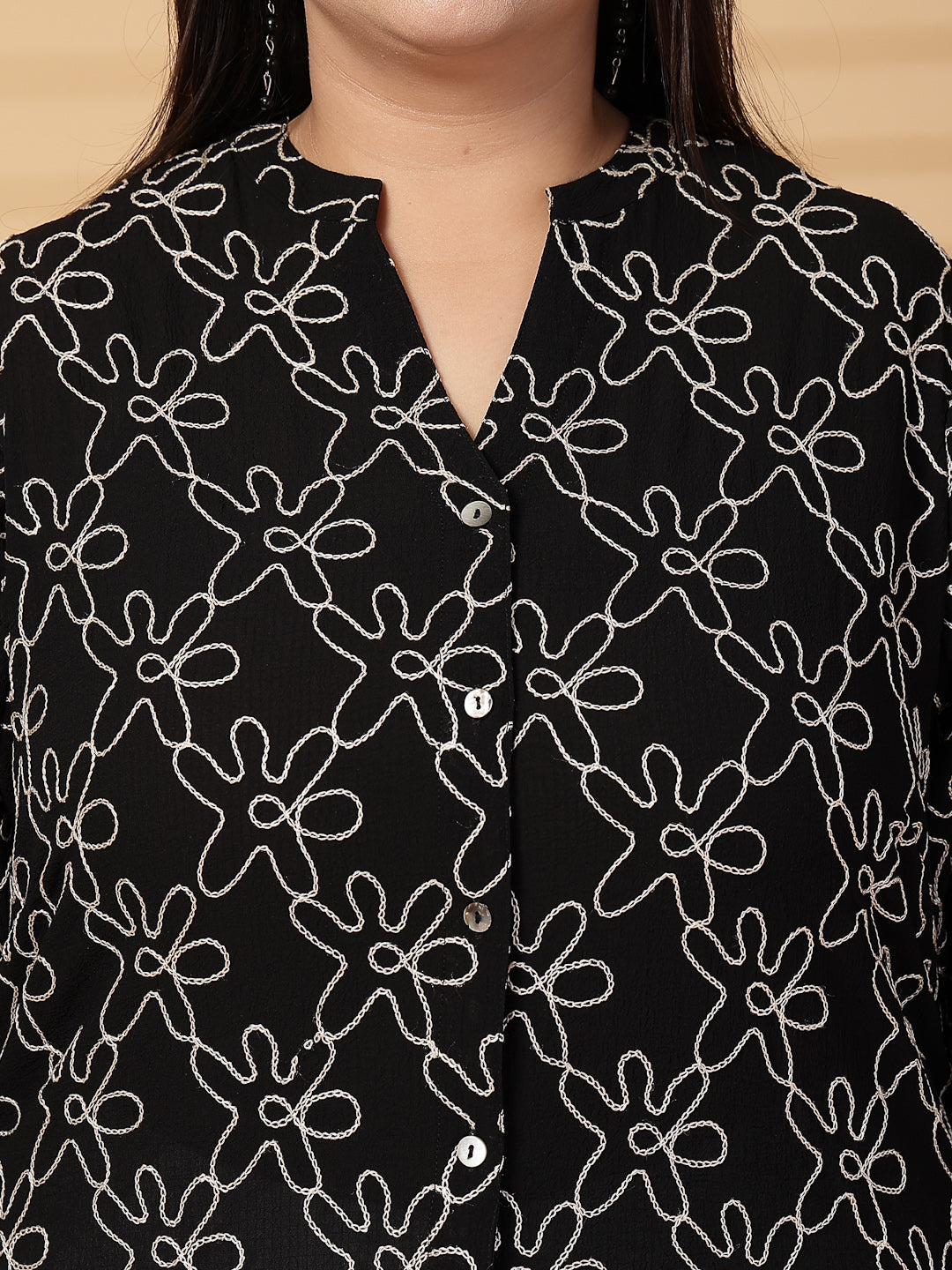 Plus Size Women Shirt Style Top