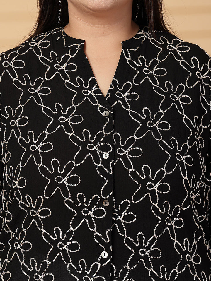 Plus Size Women Shirt Style Top