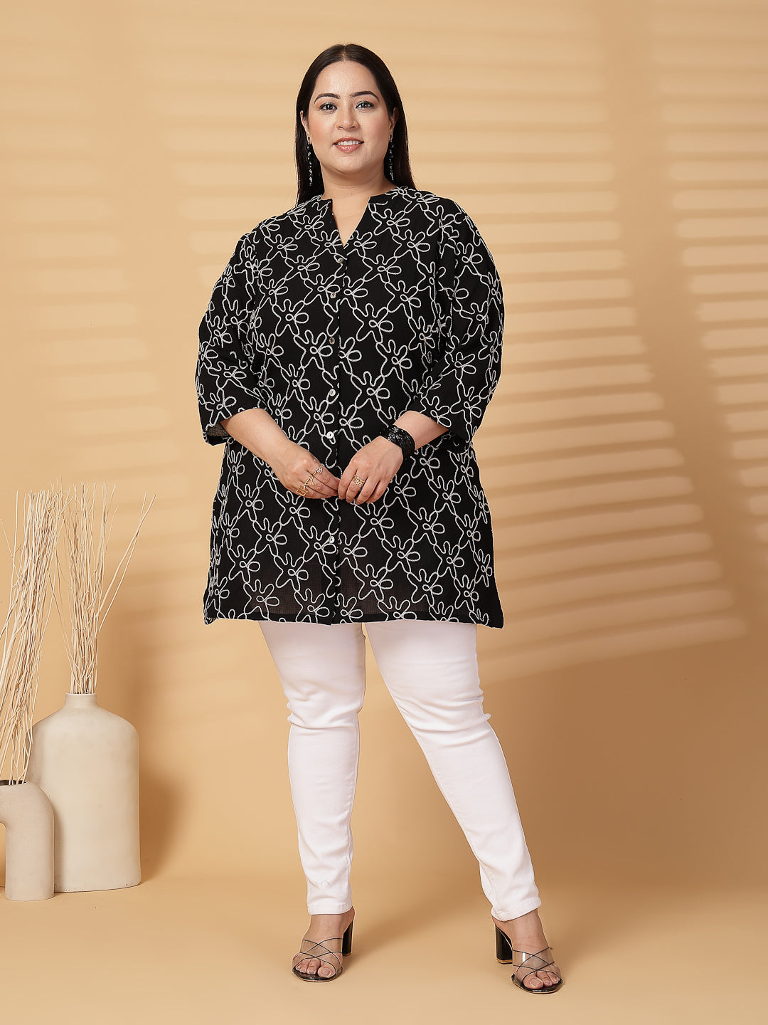 Plus Size Women Shirt Style Top