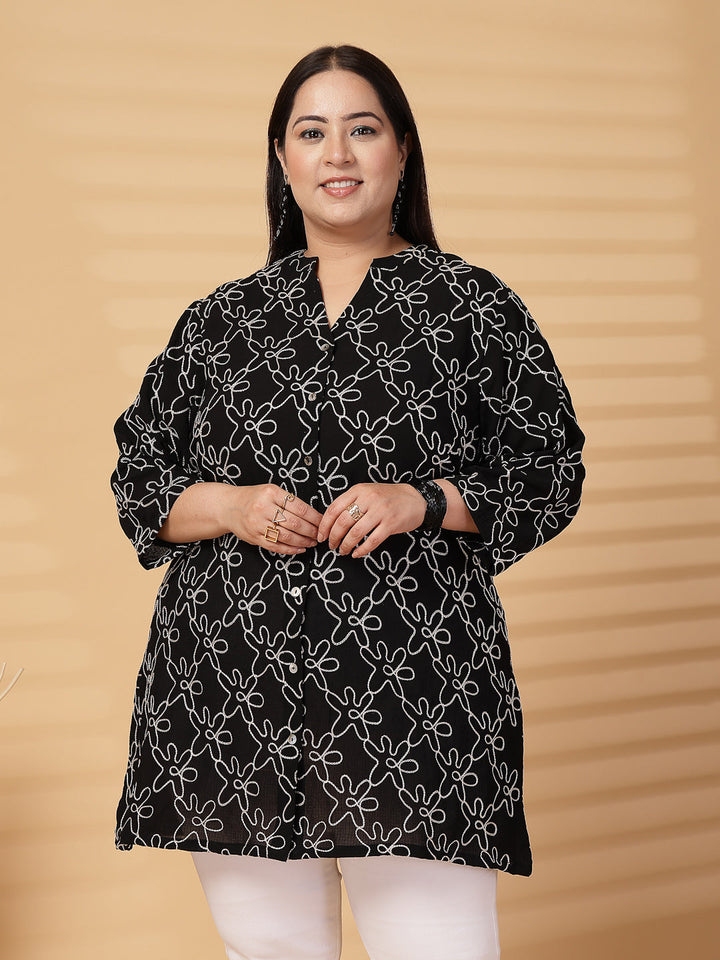 Plus Size Women Shirt Style Top