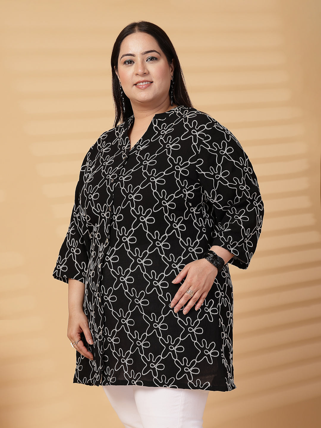 Plus Size Women Shirt Style Top