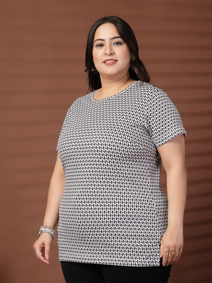 Plus Size Women Printed T-shirt