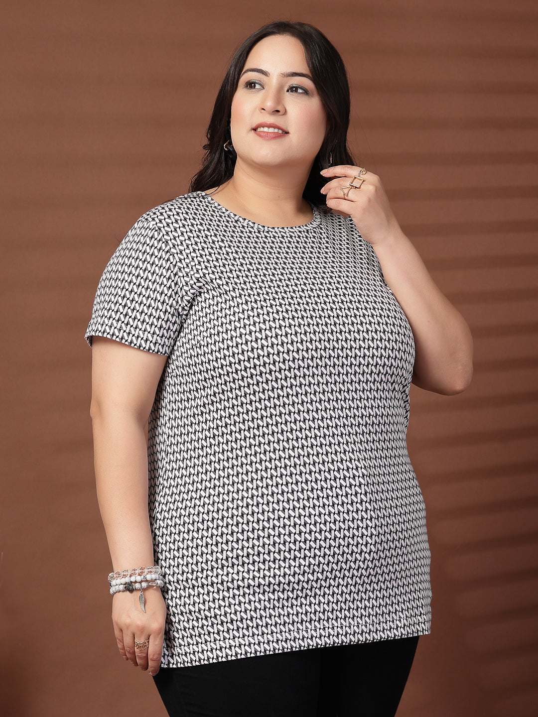 Plus Size Women Printed T-shirt