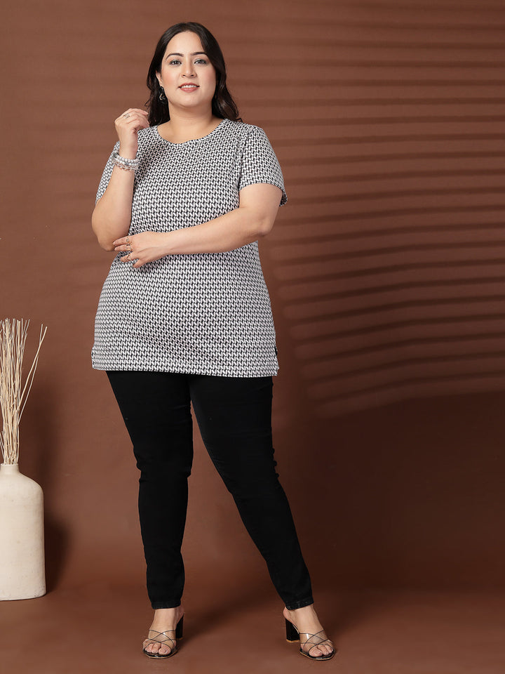 Plus Size Women Printed T-shirt