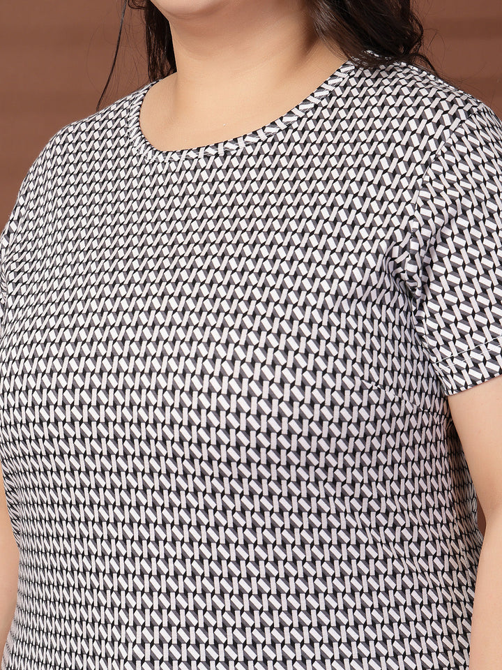 Plus Size Women Printed T-shirt