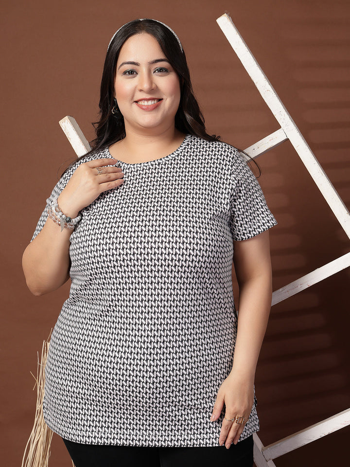 Plus Size Women Printed T-shirt