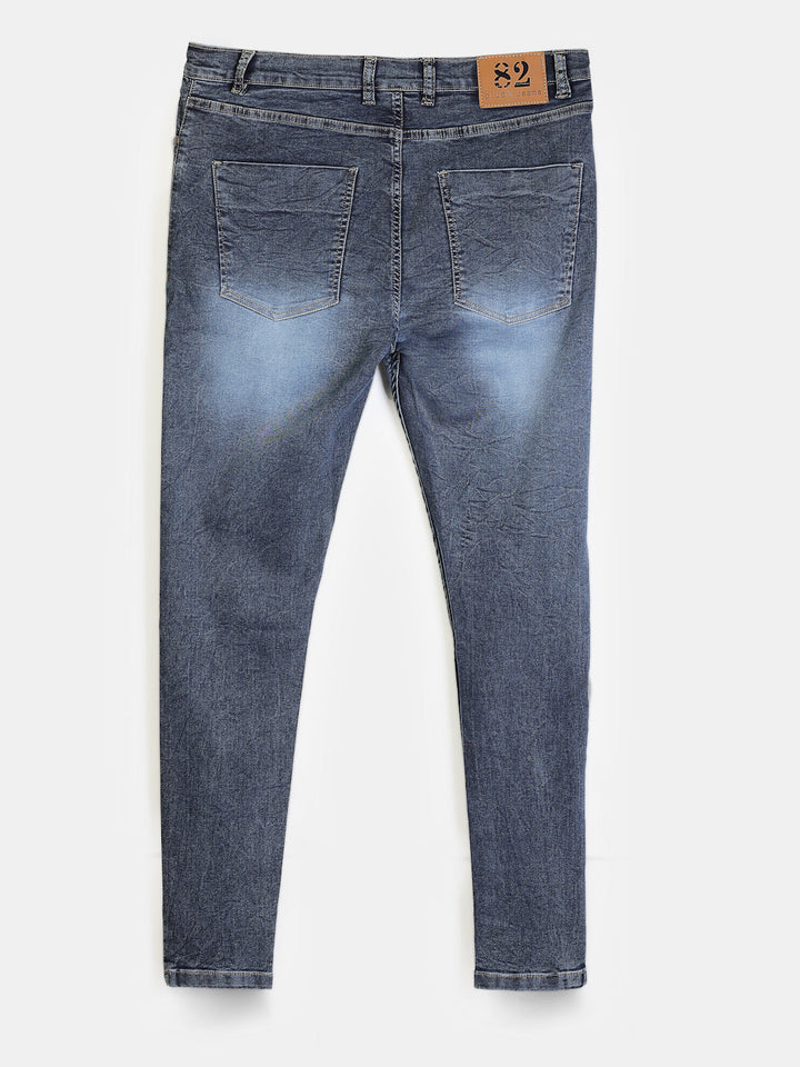 Plus Size Women Blue Regular Fit Mid-Rise Mildly Distressed Jeans