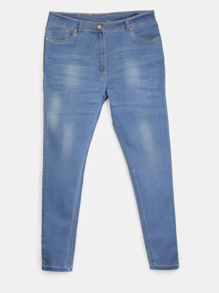 Plus Size  Women Mid-Rise Stretchable Jeans