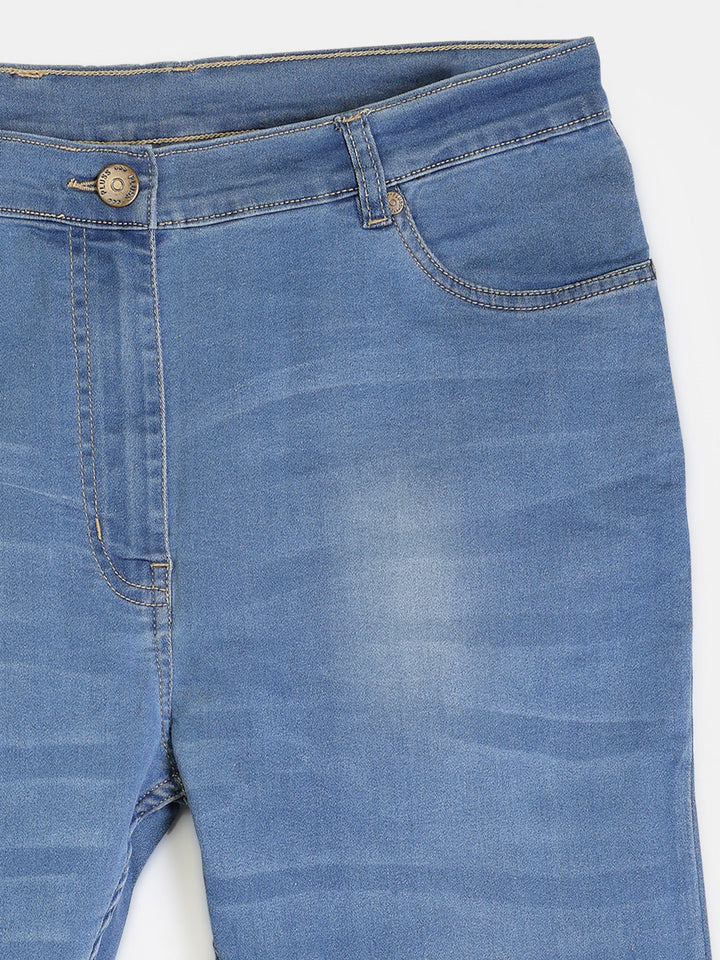 Plus Size  Women Mid-Rise Stretchable Jeans