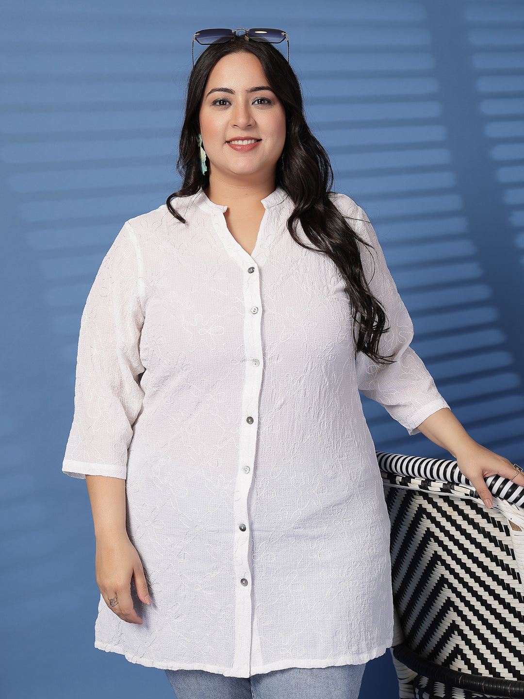 Plus Size Women Shirt Style Top